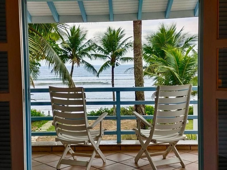 Casa Pé na Areia na Praia da Lagoinha em Ubatuba