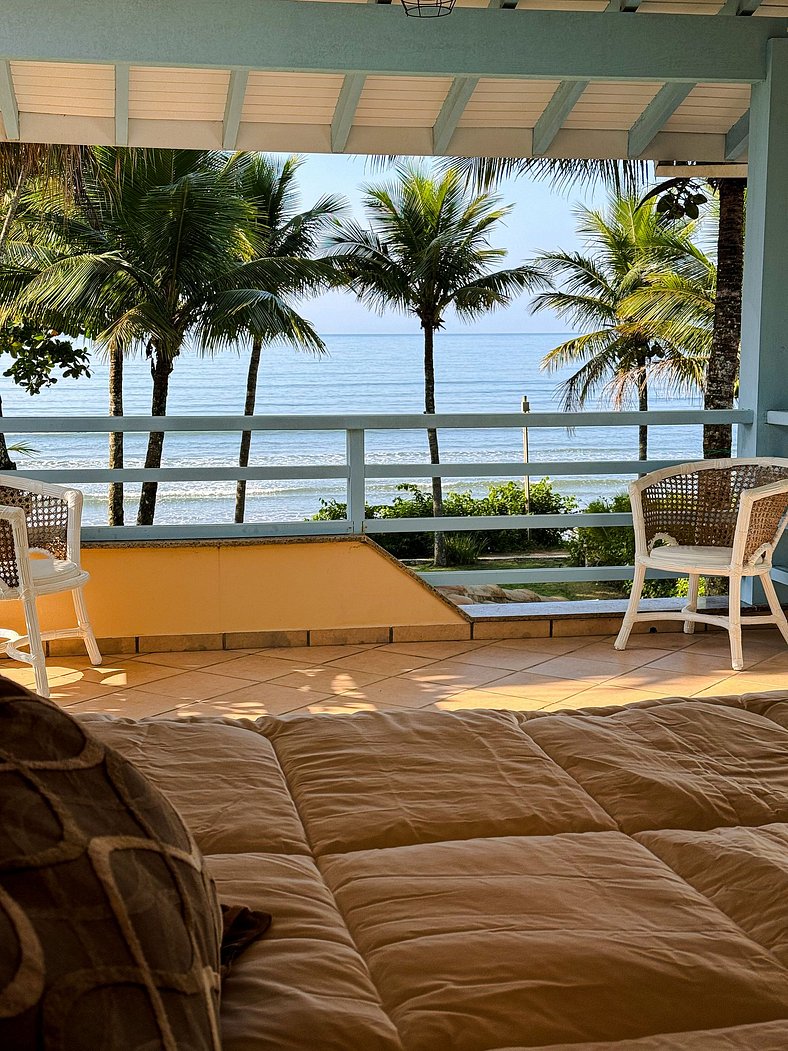 Casa Pé na Areia na Praia da Lagoinha em Ubatuba