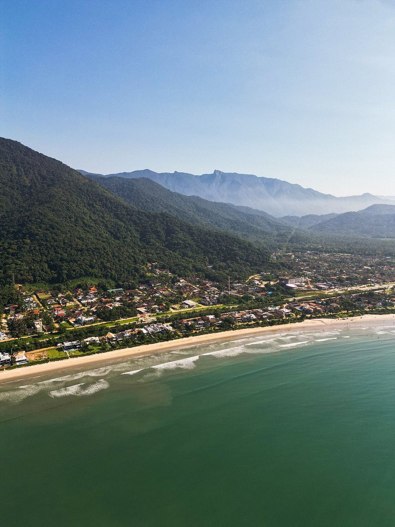 Casa Pé na Areia na Praia da Lagoinha em Ubatuba