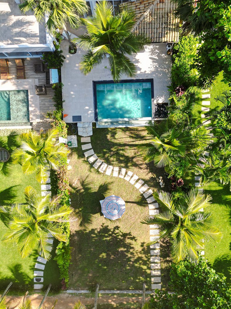 Casa Pé na Areia na Praia da Lagoinha em Ubatuba